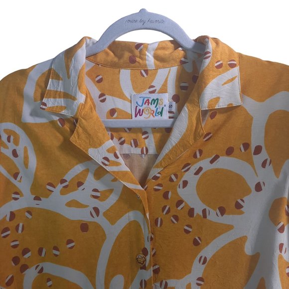 Vintage Jams World Hawaiian Printed Short Sleeve Shirt - Picture 7 of 14